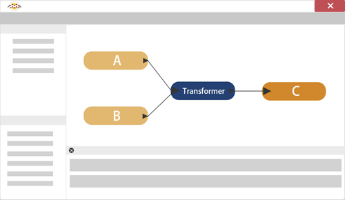 Merge data diagram